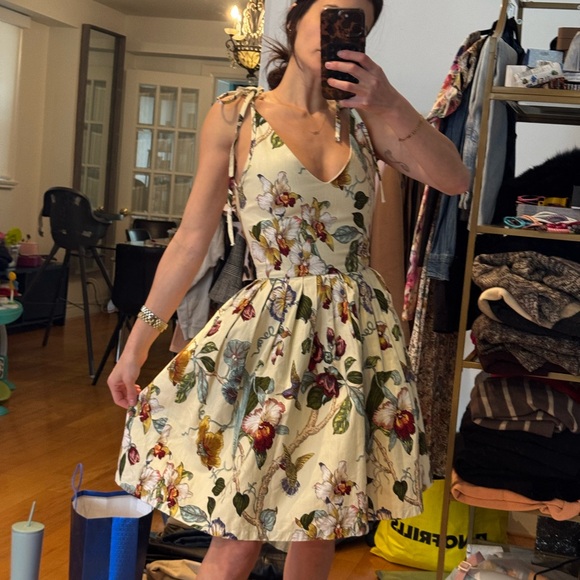 paiissara Dresses & Skirts - Paiissara Floral Tie-Shoulder Dress